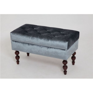 Банкетка Виктория (темный тон / 25 - грязно-голубой)