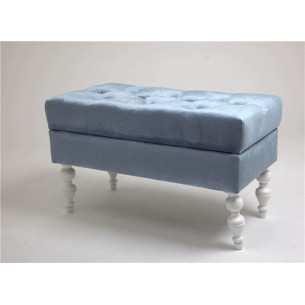 Банкетка Виктория (эмаль белая / 9 - небесно-голубой)