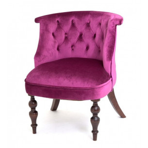 Кресло Бархат (темный тон / 26 - темно-розовый)