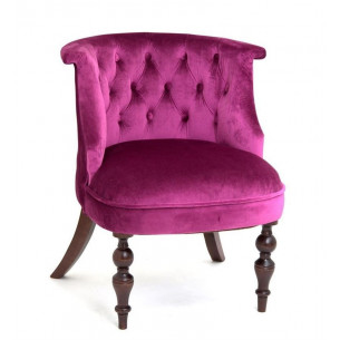 Кресло Бархат (темный тон / 26 - темно-розовый)
