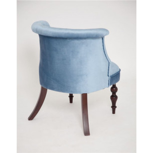 Кресло Бархат (темный тон / 9 - небесно-голубой)