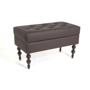 Банкетка Виктория (темный тон / кожзам 1 шоколад)