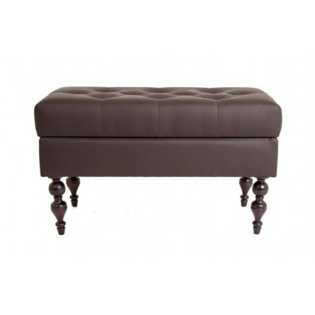 Банкетка Виктория (темный тон / кожзам 1 шоколад)