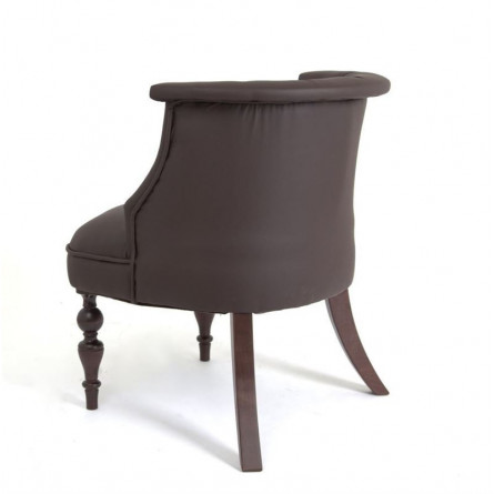 Кресло Бархат (темный тон / кожзам 1 шоколад)