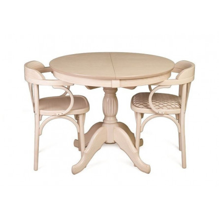 Стол обеденный Лилия-0090 (беленый дуб)