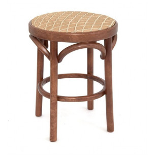 Табурет Венский мягкий (средний тон, ткань 2 caramel)