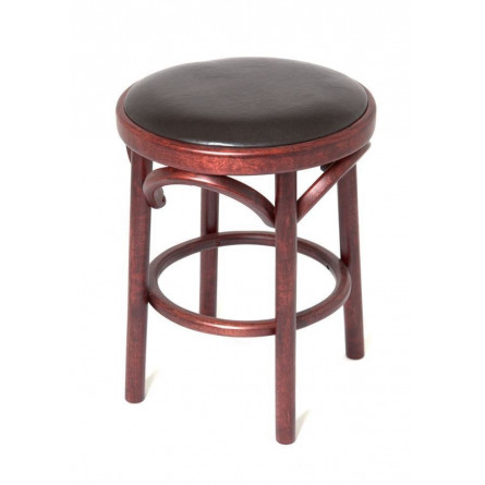 Табурет Венский мягкий (махагон, экокожа)
