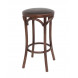Табурет барный 650 Венский мягкий (темный тон, экокожа коричневая)