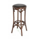 Табурет барный 750 Венский мягкий (темный тон, экокожа коричневая)