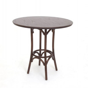 Стол обеденный круглый Зальцбург-0080 (темный тон)