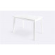 ТИРК стол раздвижной со стеклом 110(140)х70, Белый/Белый