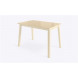 ТИРК стол раздвижной со стеклом 110(140)х70, Кремовый/Кремовый