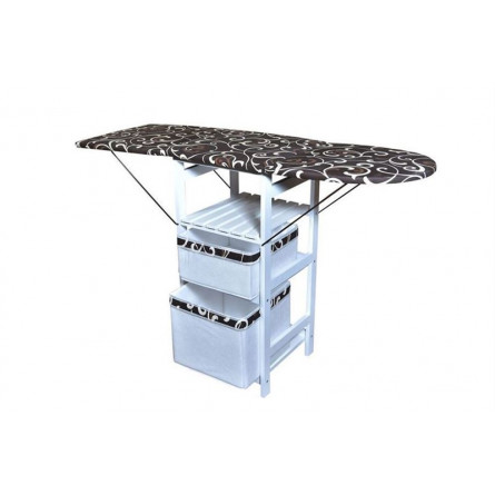 Комод гладильный Т-1М (Белый/обивка ткань №16)