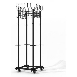 Гардикс-4 К (Черный) Вешалка секционная