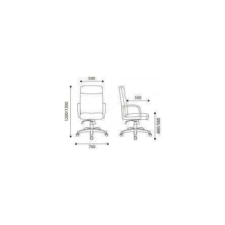 Кресло Консул стандарт кожа (черная)