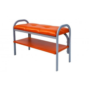 Скамейка с полкой для обуви Практик-7 (Порту-7/Оранжевый)