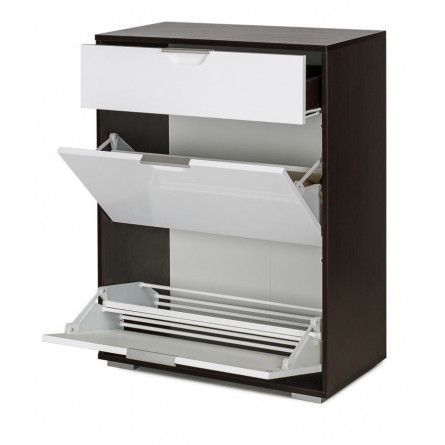 Обувница НОВА-2 (Дуб Сонома/ Белый глянец)