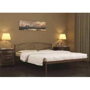 Кровать двуспальная Волна (120х200/металлическое...