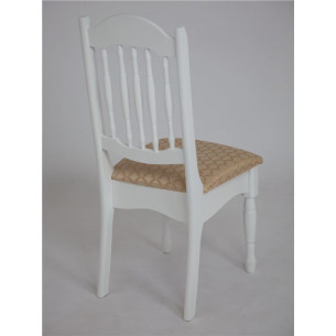 Стул Арфа (массив березы/ткань) Белый