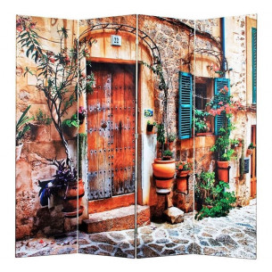 Ширма 1203-4 "Уютный дворик" (4 панели)