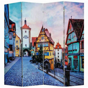 Ширма 1402-4 "Улицы города" (4 панели)