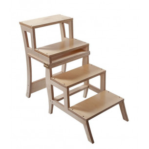 Стул-лестница трансформер (слоновая кость)
