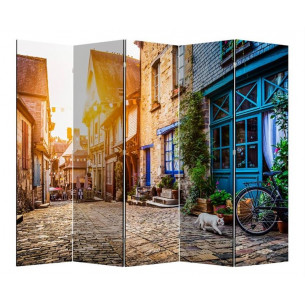 Ширма 1408-5 "Тихая улочка" (5 панелей)