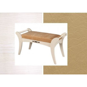 Банкетка Стефани (Молочный дуб/Крем/ткань)