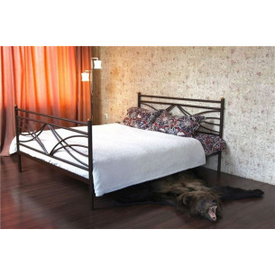 Кровать двуспальная "Мираж" с изножьем...