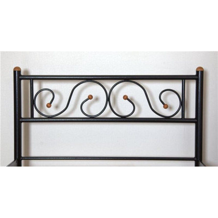 Кровать односпальная "Шарм" (90х200/Черный)...