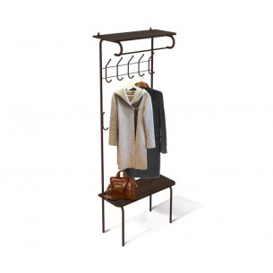 Вешалка SHT-HW1 (Коричневый муар/венге) Sheffilton