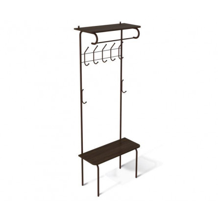 Вешалка SHT-HW1 (Коричневый муар/венге) Sheffilton