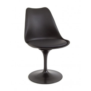 Стул на круглым основании 635-E-T (BLACK 04/основание...