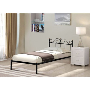 Кровать односпальная "Розана" (90х200/металлическое...