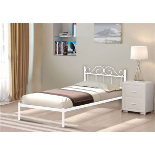 Кровать односпальная "Розана" (90х200/металлическое...