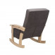 Кресло качалка "НОРДИК" (нат. дерево/Verona Antrazite Grey)