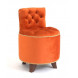 Пуф Chester VS-05 TOGAS круглый со спинкой (COL 56 терракотовый/ноги темный орех) велюр
