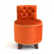 Пуф Chester VS-05 TOGAS круглый со спинкой (COL 56 терракотовый/ноги темный орех) велюр
