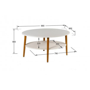 Стол журнальный "ЭЛЬ" СЖ-01 (Белый)