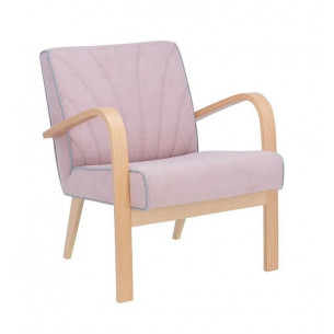 Кресло Шелл (Натуральное дерево/ткань Soro 61, Кант Fancy...