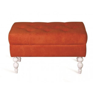 Банкетка Виктория (эмаль белая / G08 - морковный)