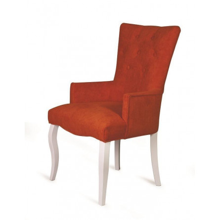 Кресло Виктория (эмаль белая / G08 - морковный)