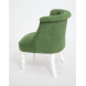 Кресло Бархат (эмаль белая / G09 - малахит)