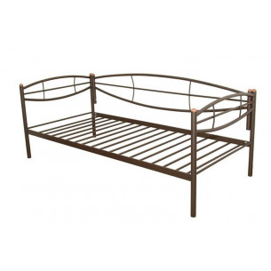 Кушетка Аура (90х200/металлическое основание) Коричневый...