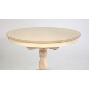 Стол обеденный Круглый-0090 (беленый дуб)