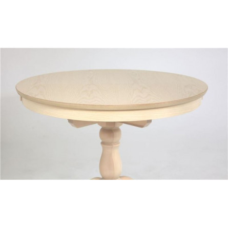 Стол обеденный Круглый-0090 (беленый дуб)