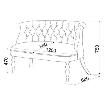 Диван Бархат (темный тон / 6 - шоколад)