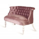 Диван Бархат (эмаль белая / 24 - розовый)