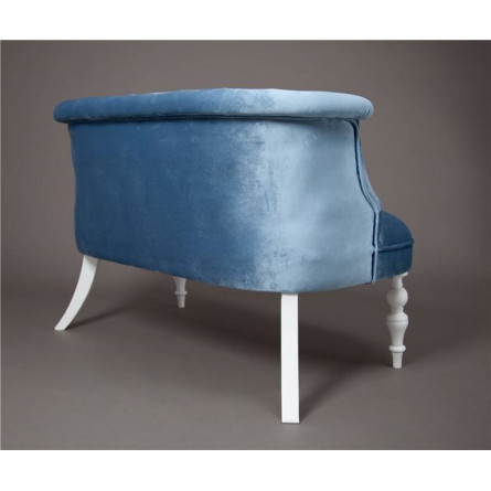 Диван Бархат (эмаль белая / 9 - небесно-голубой)