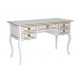 Стол 25 (Белый+золотая патина) большой 269
